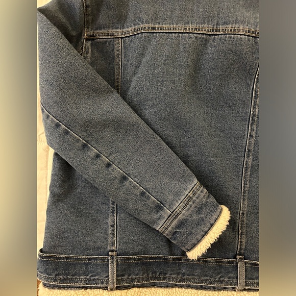 Calvin Klein Denim Sherpa Jacket - Picture 2 of 7